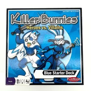 Killer Bunnies Heroes‎ vs Villains Blue Starter Deck Complete